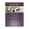 Save the date postcards, purple calla lillies