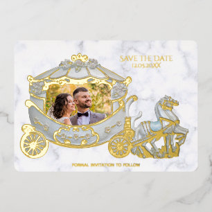 Save the Date - Princess in the Carriage - Photo