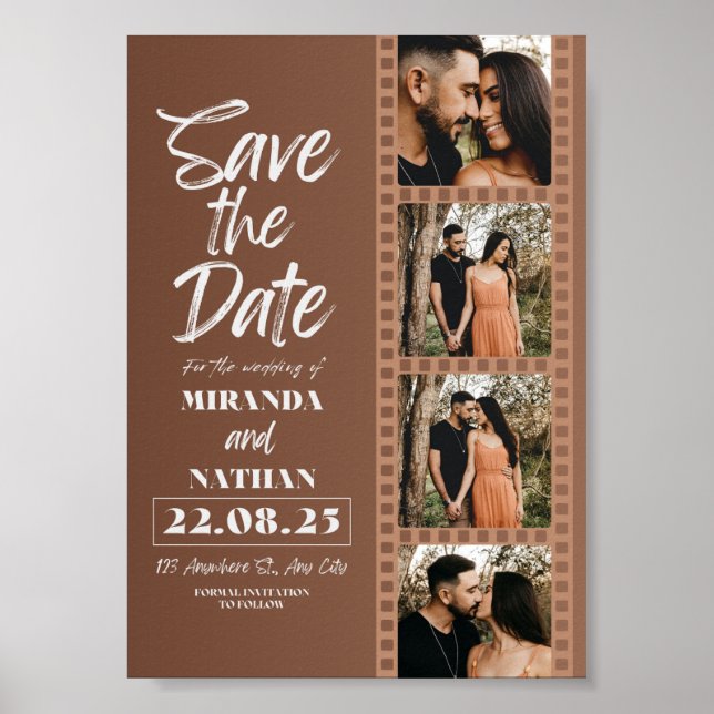 Save The Date Print, Value Poster Paper (Matte) (Front)