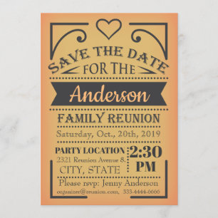Save the Date reunion design