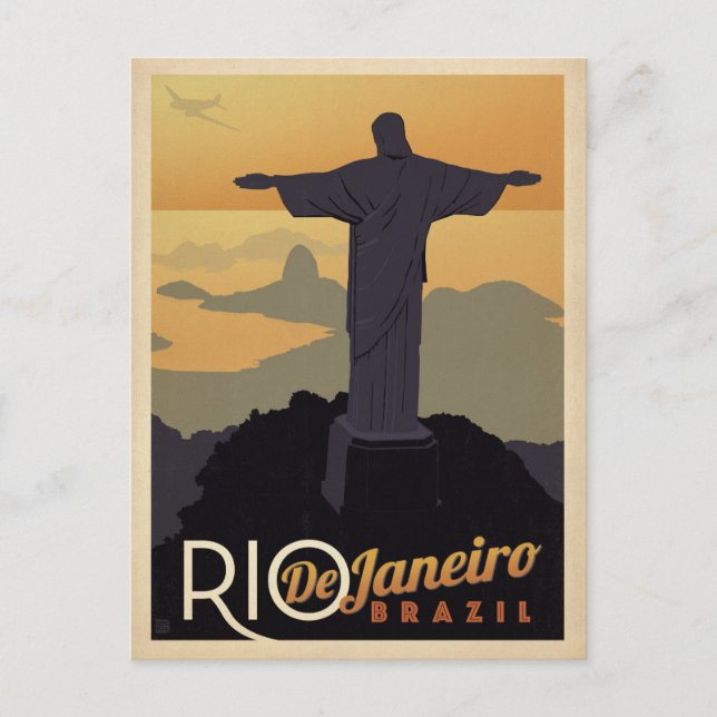 Save the Date | Rio De Janiero, Brazil Announcement Postcard (Front)