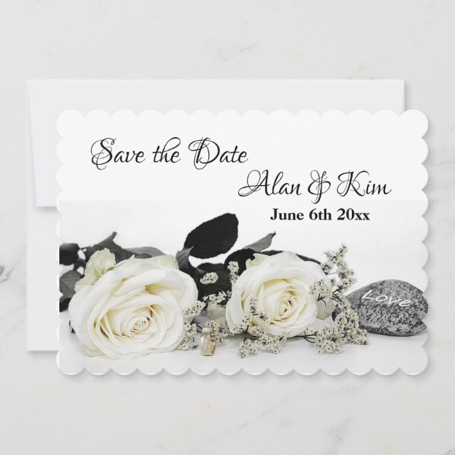 Save The Date Roses (Front)