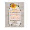 save the date rustic burlap mason jar sunflower