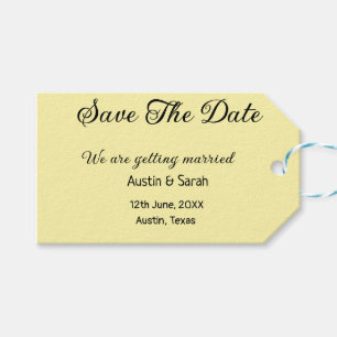 Save the date scan QR wedding website modern text Gift Tags