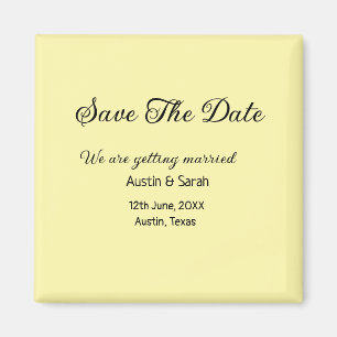 Save the date scan QR wedding website modern text Magnet