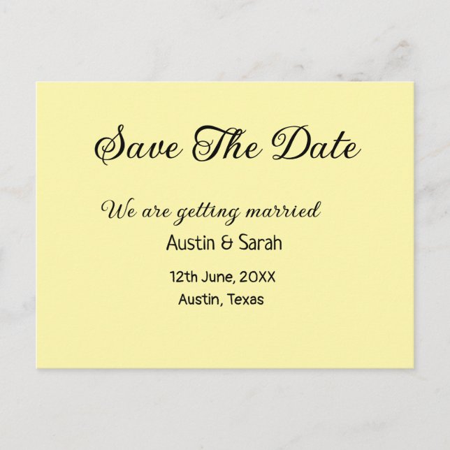 Save the date scan QR wedding website modern text Postcard (Front)