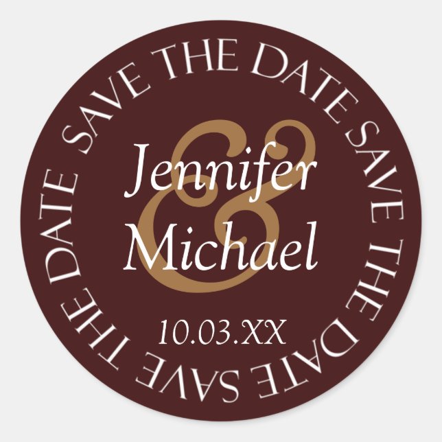 Save The Date Seal Stamp (Front)