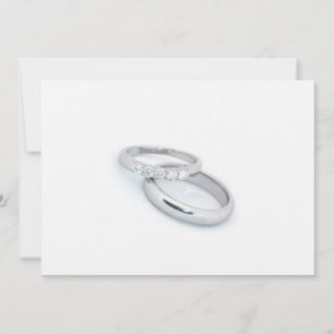 Save the Date/Silver Wedding Bands Invites