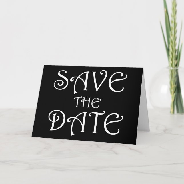save the date : simple : background customisable : announcement (Front)
