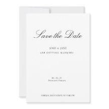 Save the Date Simple Modern Minimalist 