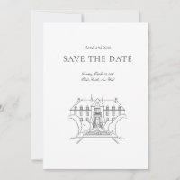 Save the date simple wedding