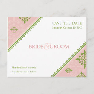 SAVE THE DATE :: slant 10 Announcement Postcard