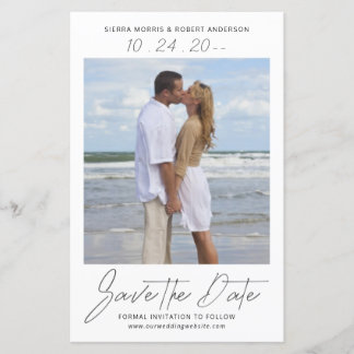 Save the Date Smooth Pen Stroke Casual Script