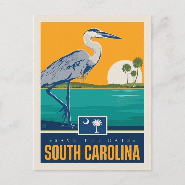 Save the Date | South Carolina Invitation Postcard (Front)