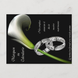 Save the date (spanish) announcement postcard