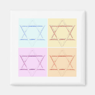 Save the Date/Star of David pop art Magnet