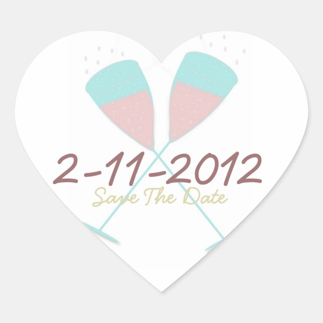 Save The Date Sticker (Front)