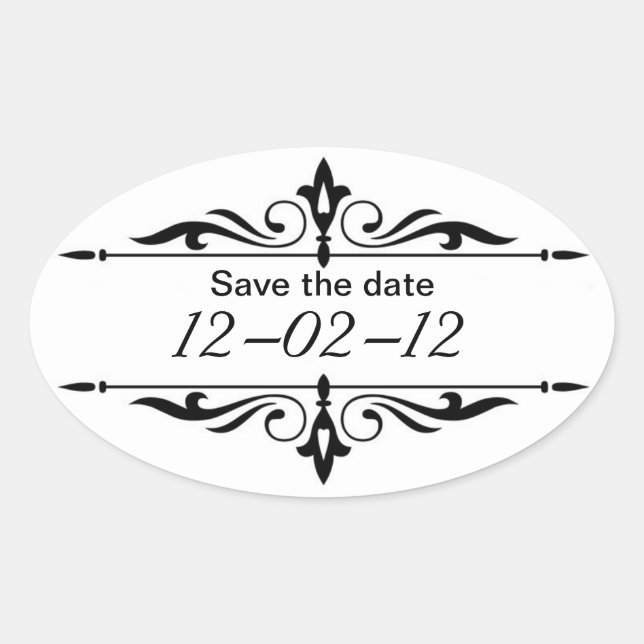 Save the Date Sticker (Front)