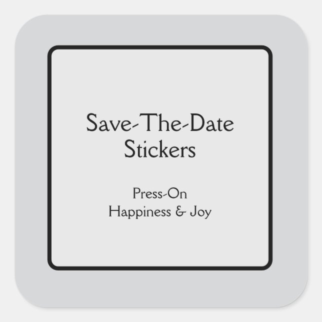 Save the Date Stickers (Front)