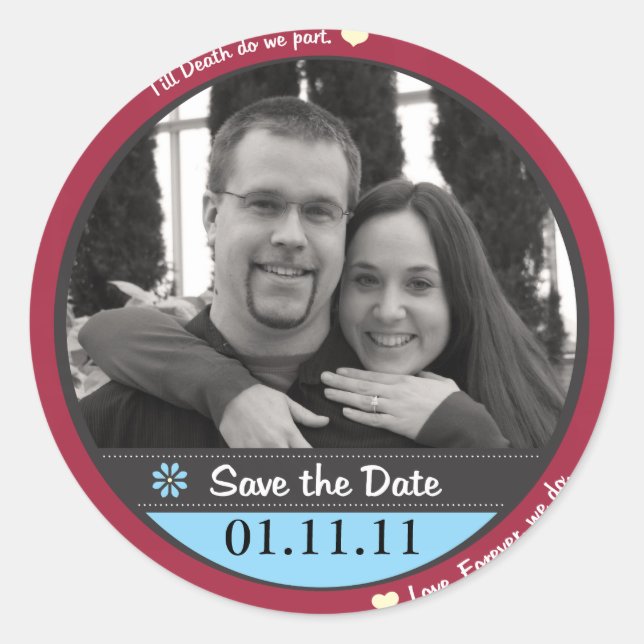 Save the Date Stickers (Front)