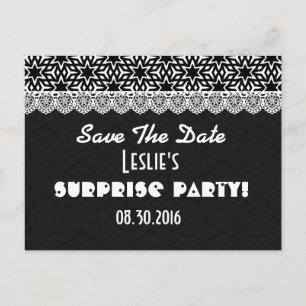 Save the Date SURPRISE Any Year Birthday V003D1 Announcement Postcard