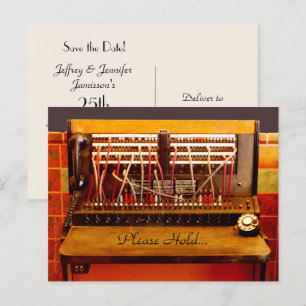 Save the Date Switchboard 25th Anniversary Party Announcement Postcard