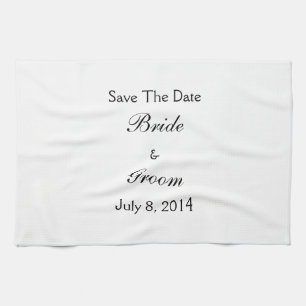 Save The Date Tea Towel