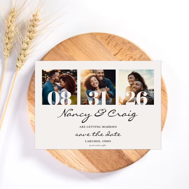 Save The Date Template Photo Collage  (Creator Uploaded)