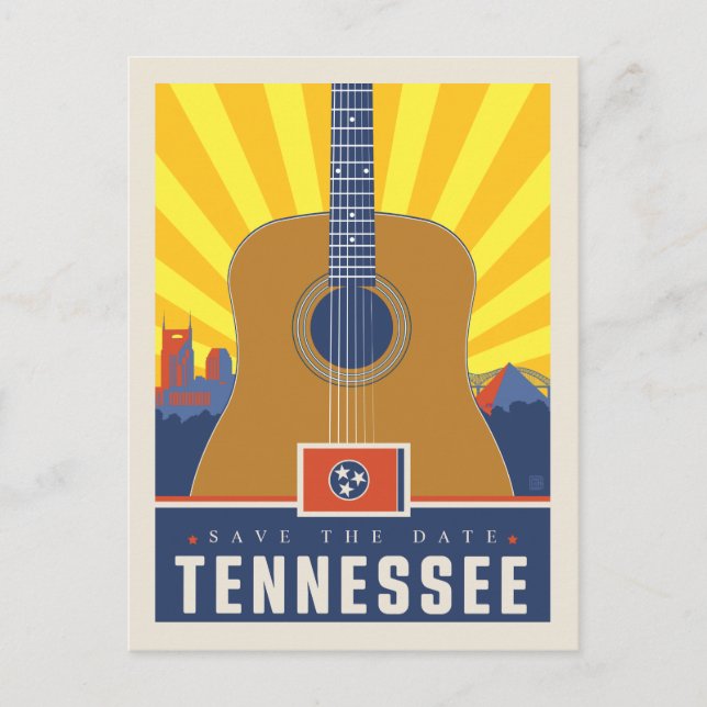 Save the Date | Tennessee 2 Invitation Postcard (Front)