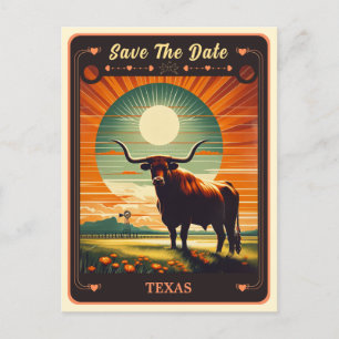 Save the Date   Texas Invitation Postcard