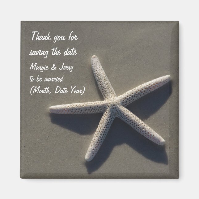 Save The Date Thank You Magnet (Front)