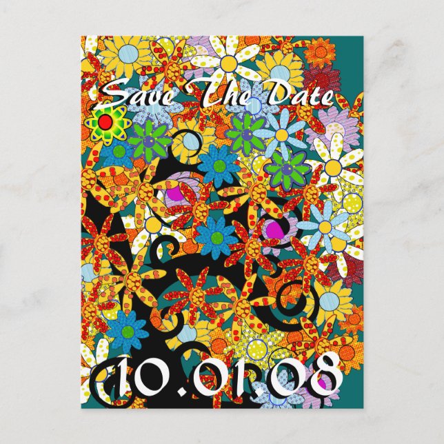 Save The Date - Tree of Love - Customised Announcement Postcard (Front)