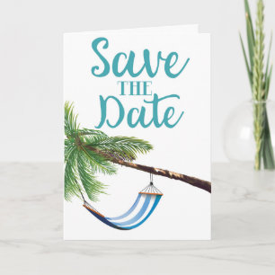 Save The Date Tropical Paradise Note Card