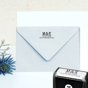 Save the Date Typewriter Font Self-inking Stamp