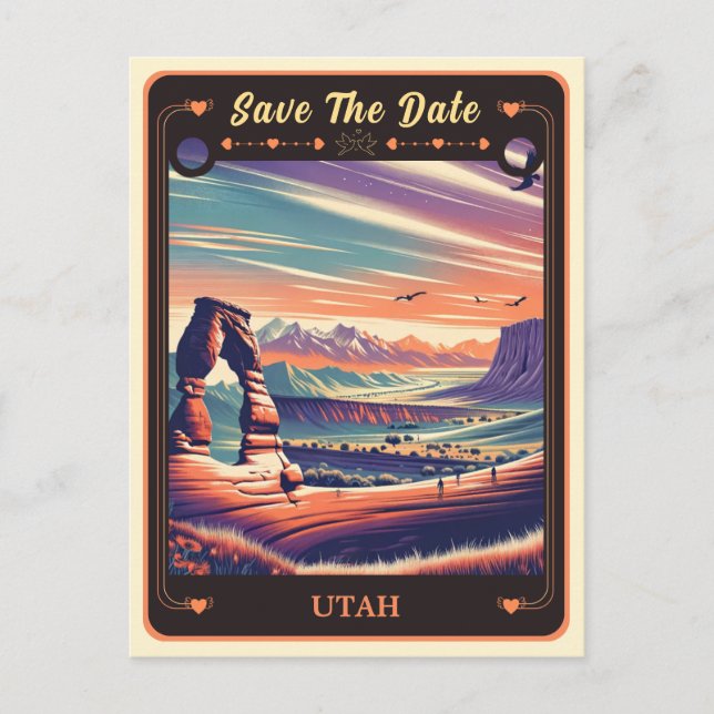 Save the Date | Utah Invitation Postcard (Front)