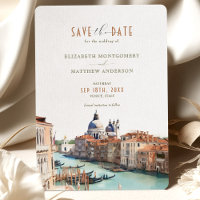 Save the Date Venice Italy Basilica della Salute