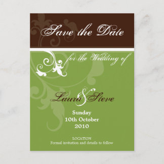 SAVE THE DATE :: verve 3 Announcement Postcard