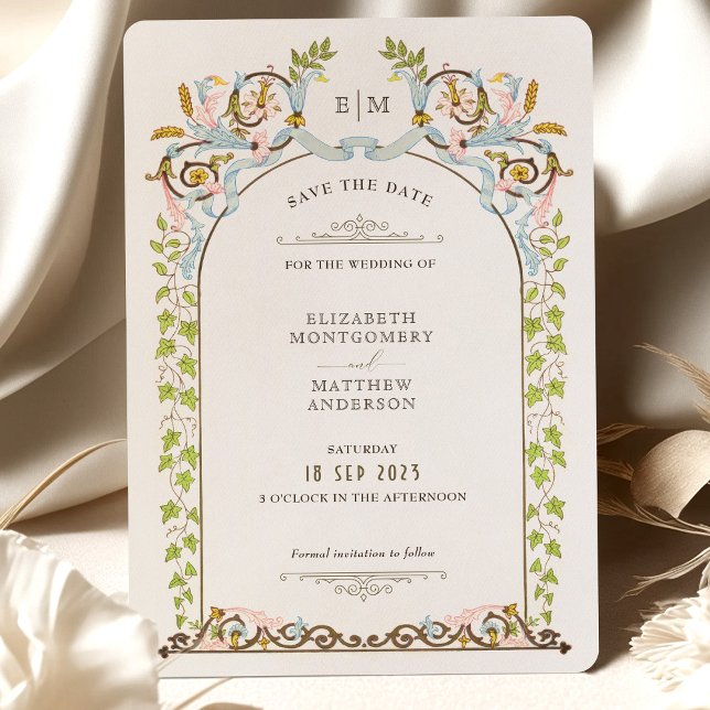 Save The Date Victorian Royal Elegance Wedding Invitation (Creator Uploaded)