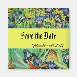 Save the Date, Vincent van Gogh,Irises Magnet