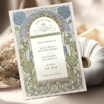 Save the Date Vintage Art Nouveau by Mucha Invitat Invitation<br><div class="desc">Art Nouveau Vintage Save the Date wedding cards by Alphonse Mucha in a floral, romantic, and whimsical design. Victorian flourishes complement classic art deco fonts. Please enter your custom information, and you're done. If you wish to change the design further, click the blue "Customize It" button. Thank you so much...</div>