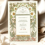 Save the Date Vintage Art Nouveau by Mucha Invitation<br><div class="desc">Art Nouveau Vintage Save the Date wedding cards by Alphonse Mucha in a floral, romantic, and whimsical design. Victorian flourishes complement classic art deco fonts. Please enter your custom information, and you're done. If you wish to change the design further, click the blue "Customize It" button. Thank you so much...</div>