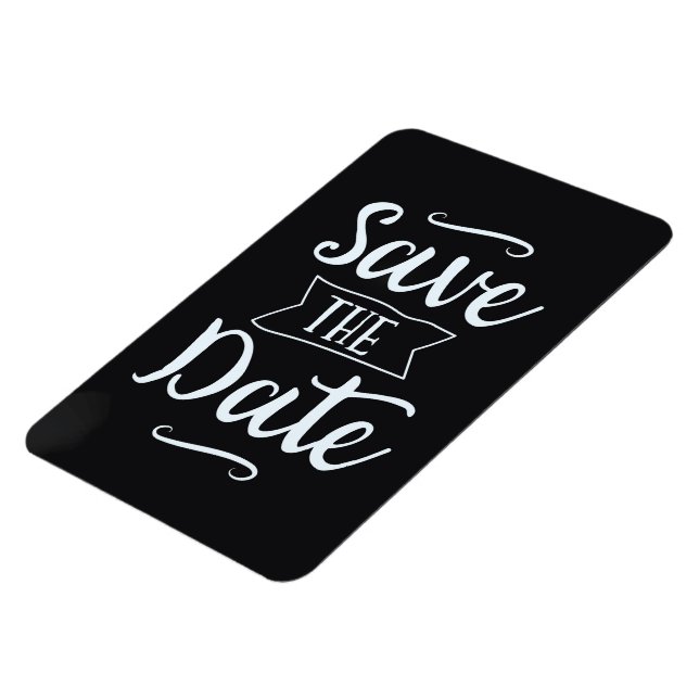 Save the Date Vintage Chalkboard Magnet (Left Side)