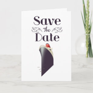 Save the Date Vintage Nautical invite