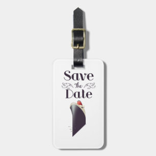 Save the Date Vintage Nautical invite Luggage Tag