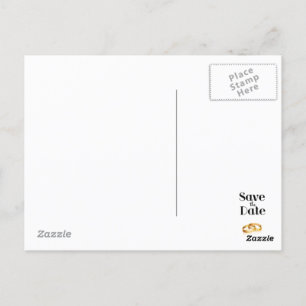 Save the Date vintage Prop Plane Postcard