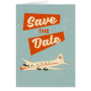 Save the Date vintage travel poster