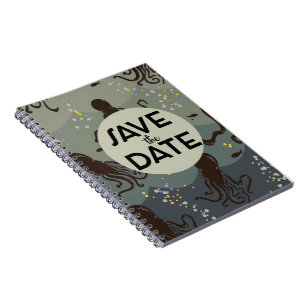 Save the Date Vintage Underwater Notebook