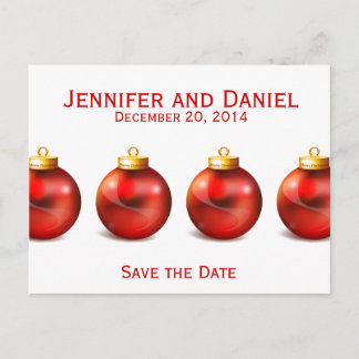 Save the Date Wedding Announcement Cards Balls