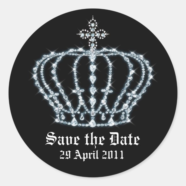 Save the Date Wedding Envelope Seal (Front)