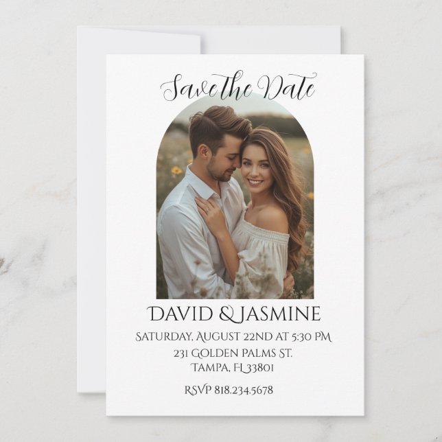 Save the Date Wedding Invitation (Front)